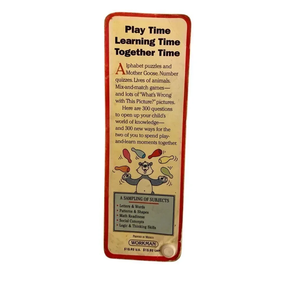 Brain Quest Preschool Age 4 300 Questions Answer Fan Cards